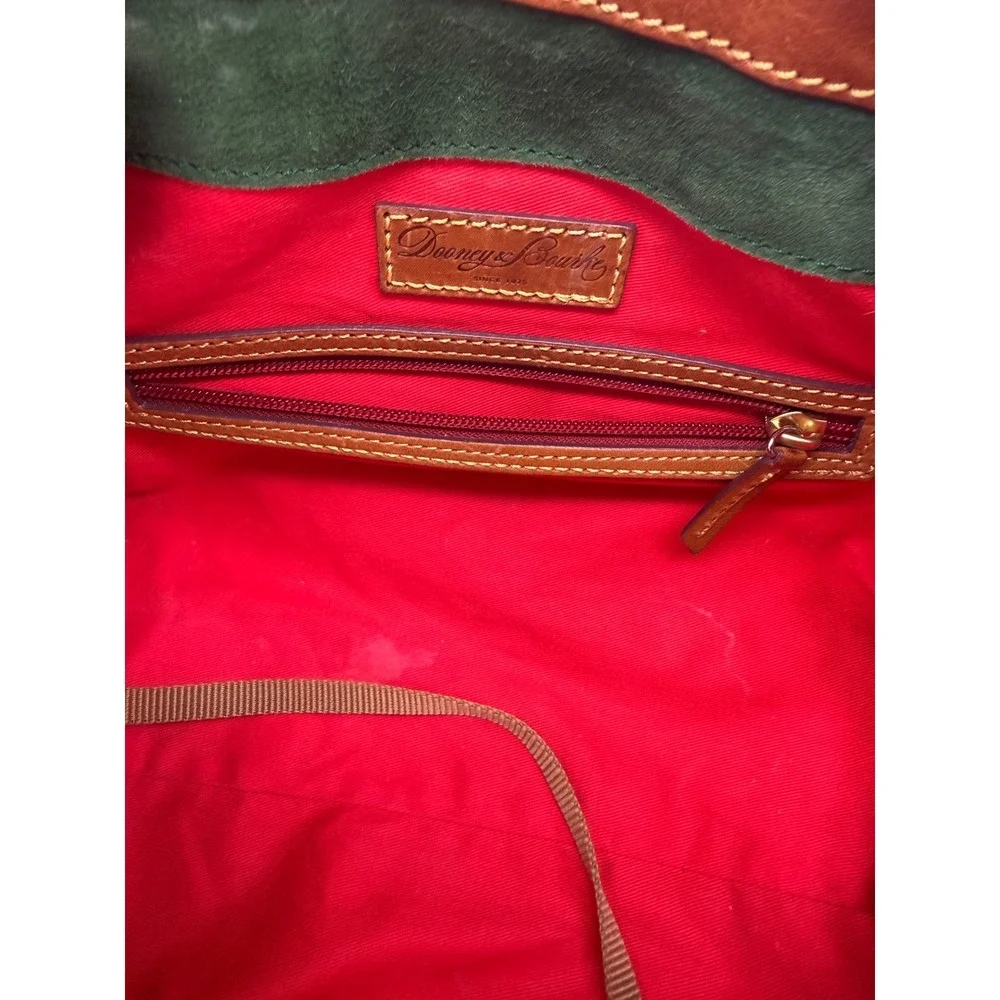 Dooney & Bourke Florentine Vachetta Leather Satchel Handbag Natural Brown Purse